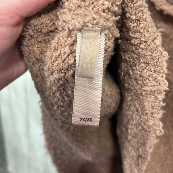 Skims Cozy Sherpa Fleece Crop Tank Rose Clay Brown Size 2X/3X FLAWED - Picture 5 of 5